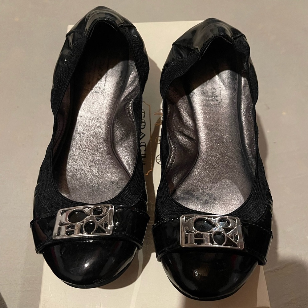 Coach Dora Patent Leather Flats 6